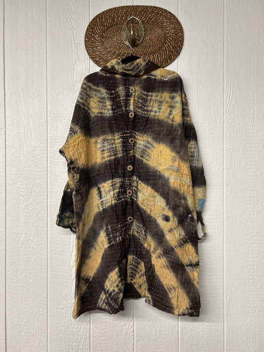 Aura Edit Koverlet Button Down Trench Coat 1026 034