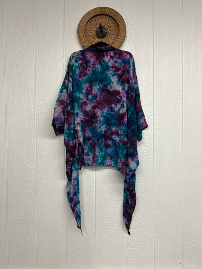 Crepe Sari Summer Nirvana Button Down 0626 121
