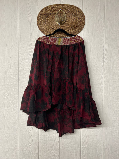 Crepe Sari Dahlia Skirt 1026 225