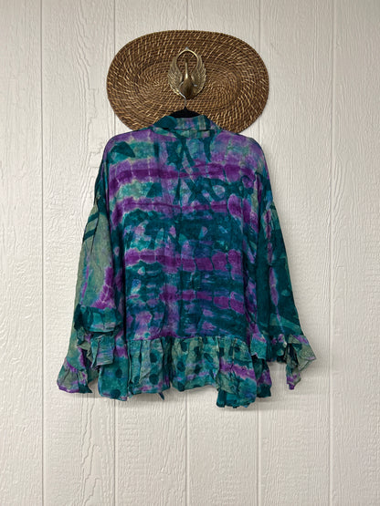 Crepe Sari Wild Rose Top 0526 010
