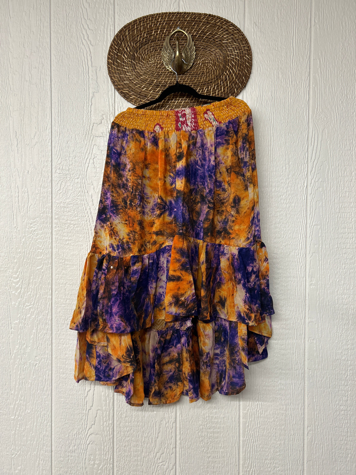 Crepe Sari Dahlia Skirt 1026 098