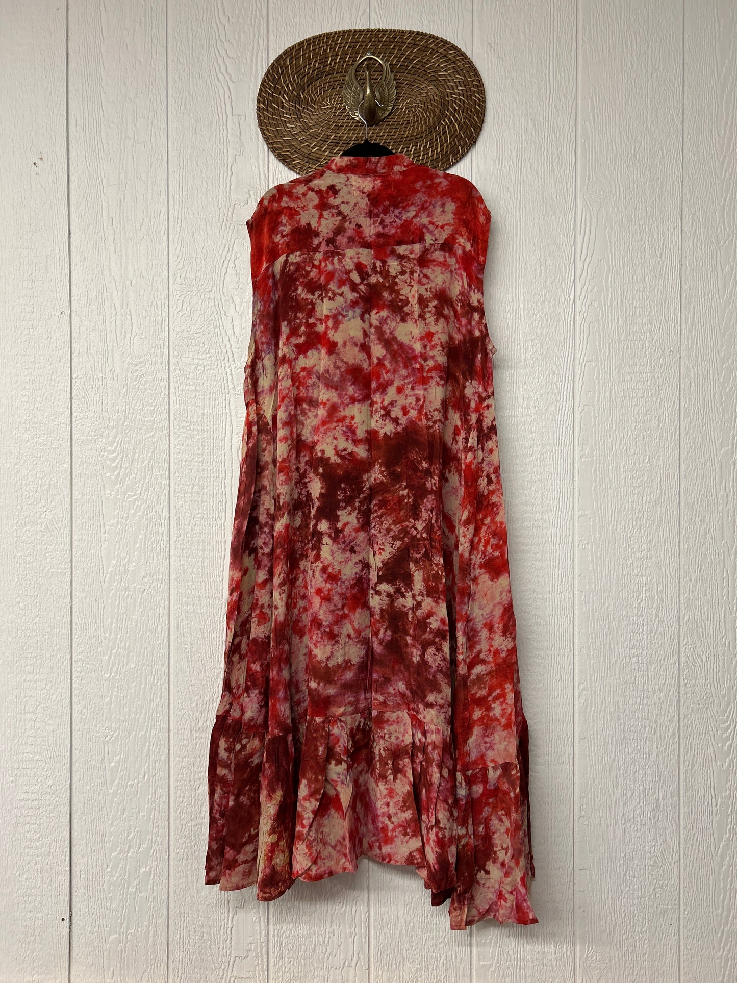 Crepe Sari Summer Dahlia Duster 0726 037