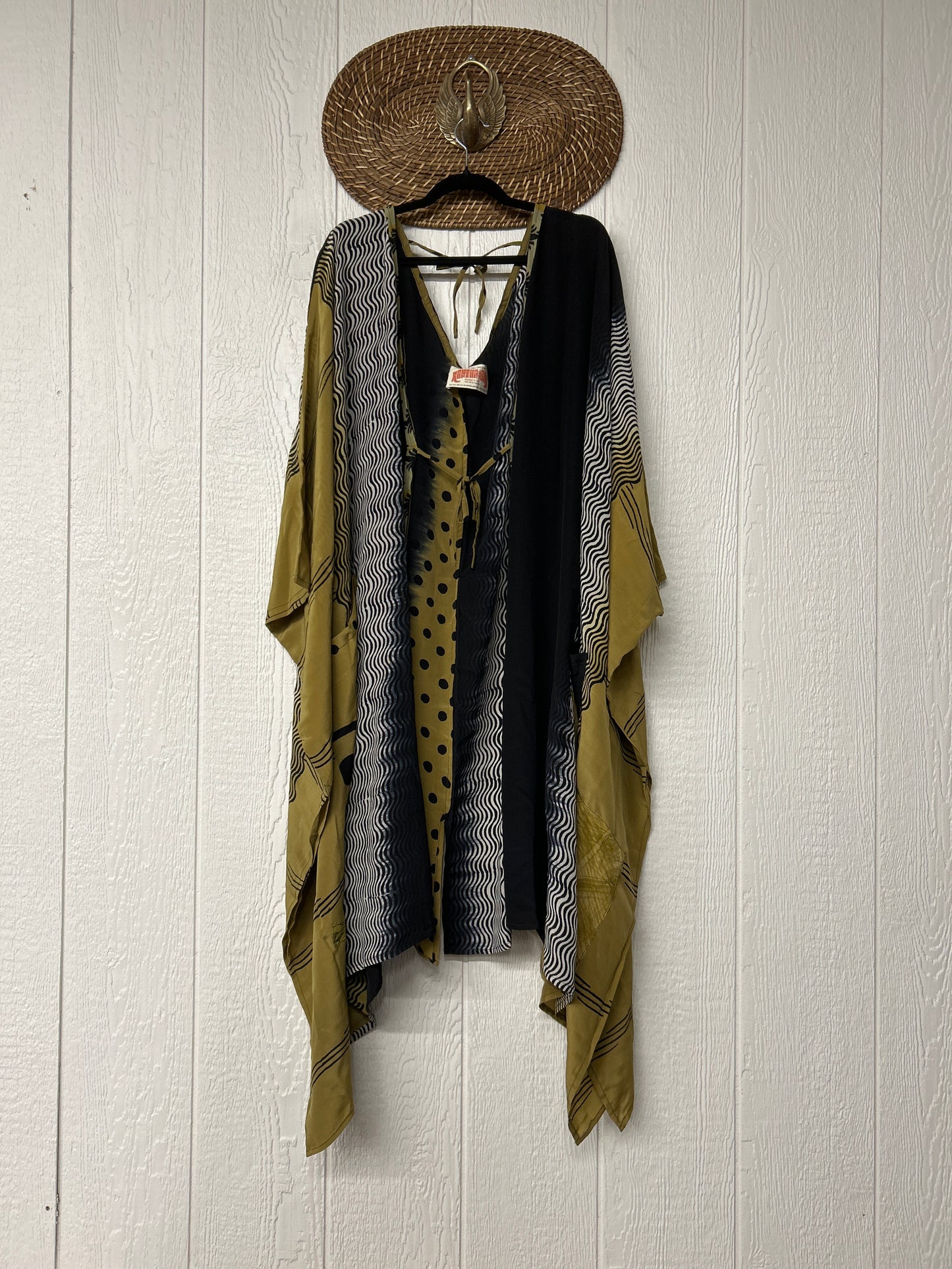 Crepe Sari Orchid Kimono 0626 013