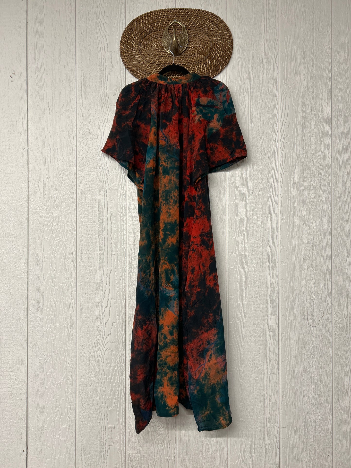 Crepe Sari Summer Woodstock Duster 0626 190