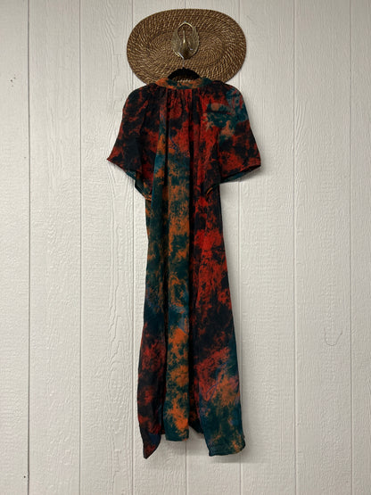 Crepe Sari Summer Woodstock Duster 0626 190