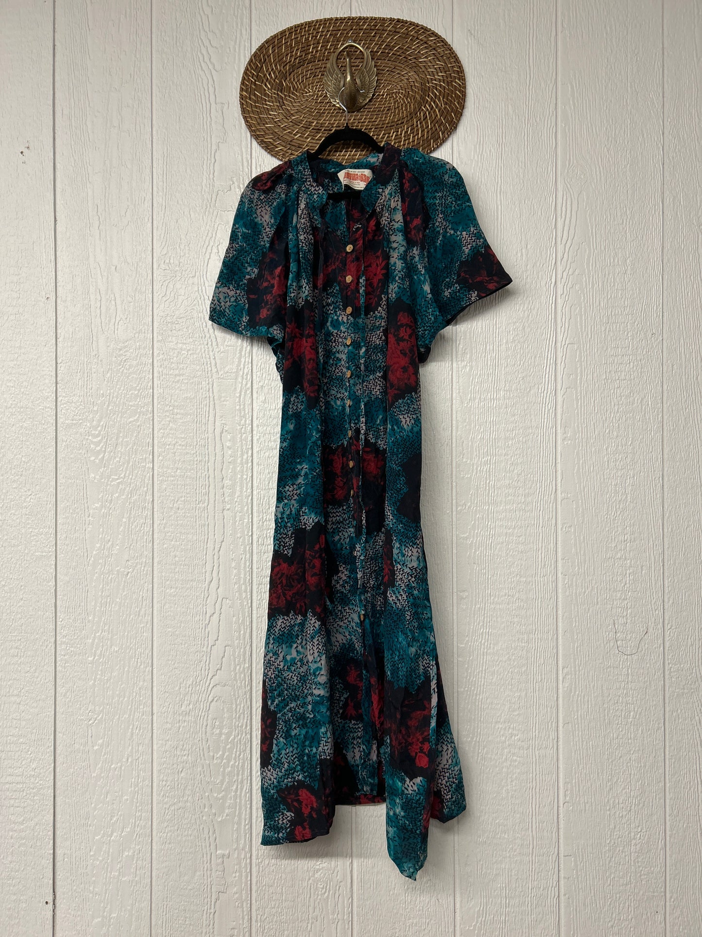 Crepe Sari Summer Woodstock Duster 0626 198