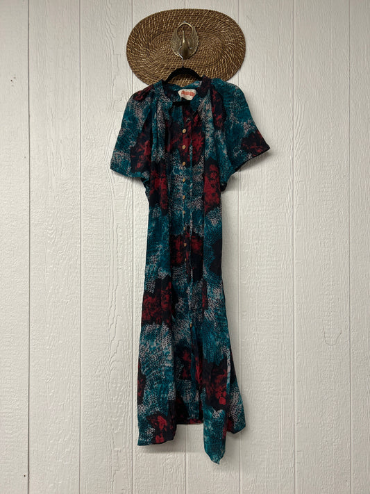 Crepe Sari Summer Woodstock Duster 0626 198