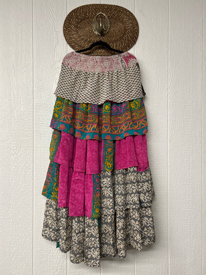 Rasgulla Sari Venus Ruffle Maxi 1125 041