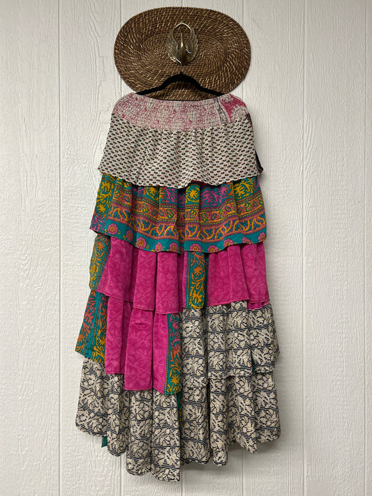 Rasgulla Sari Venus Ruffle Maxi 1125 041