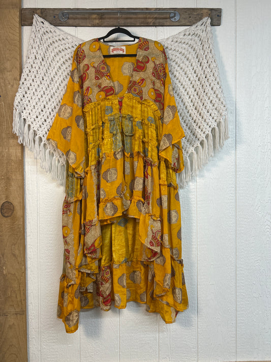 Rasgulla Sari Rhiannon Kimono 0826 135