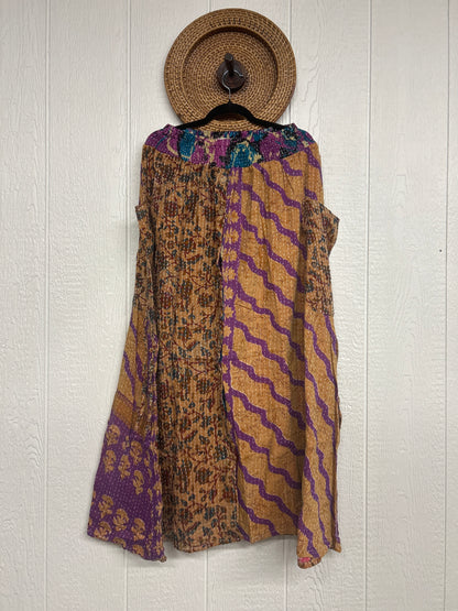 Pareo Kantha Butterfly Cargo Skirt 0426 185