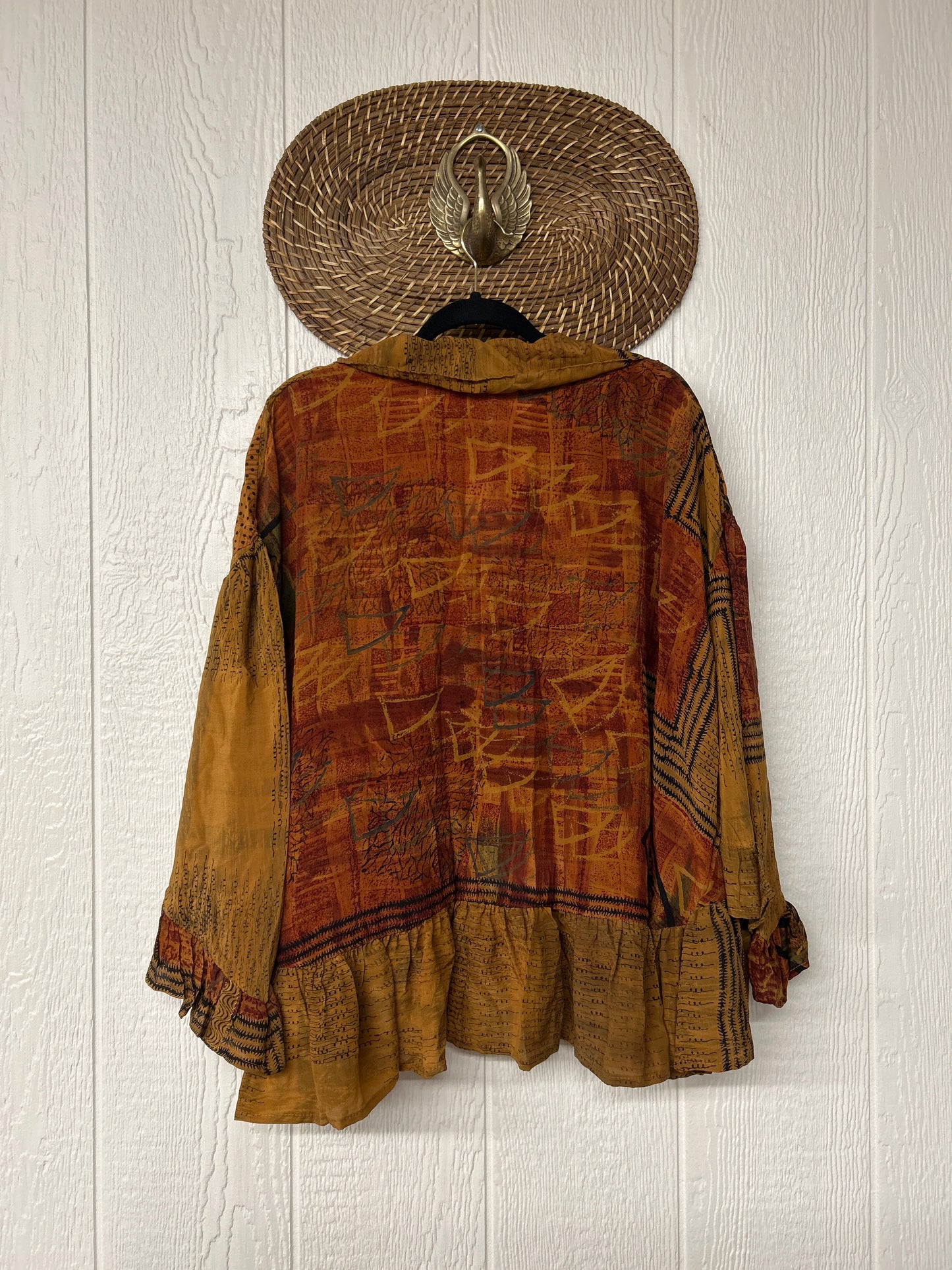 Crepe Sari Wild Rose Top 1225 217