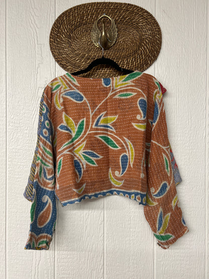 Pareo Kantha In Bloom Cropped Pullover 0326 272