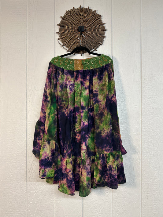 Crepe Sari Dahlia Skirt 1026 182