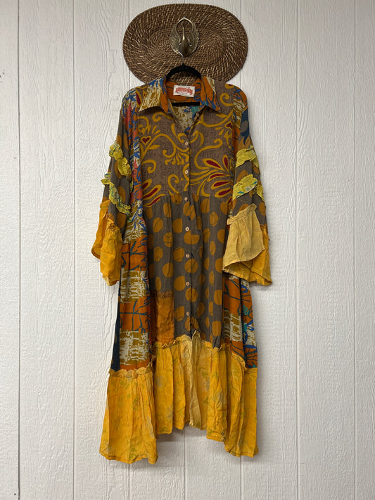 Crepe Sari Rhiannon Duster Dress 0226 010