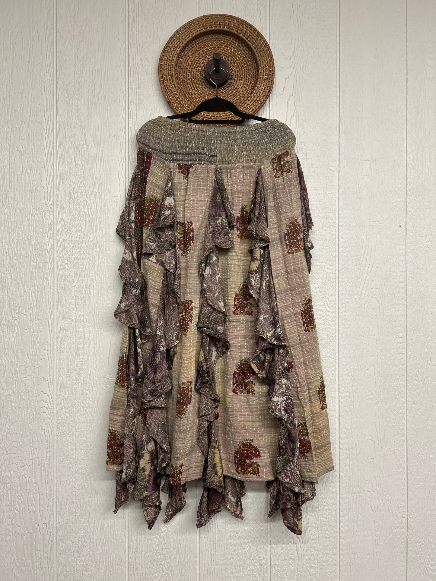 Pareo Kantha Willow Maxi Skirt 0826 035