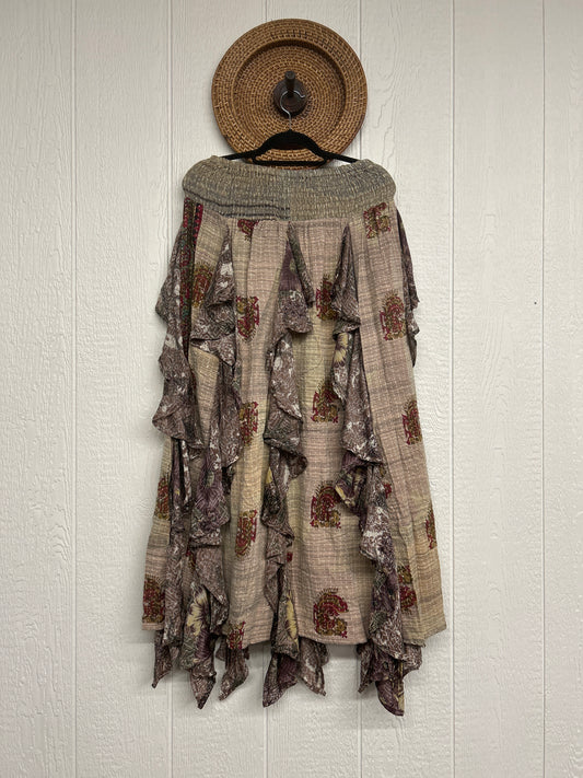 Pareo Kantha Willow Maxi Skirt 0826 035