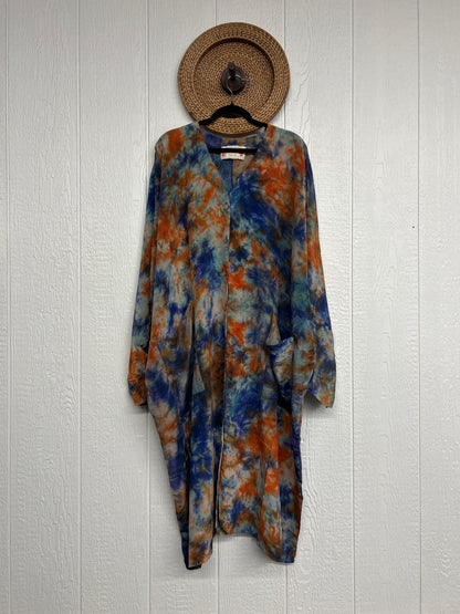 Crepe Sari Gaia Duster Dress 0426 115