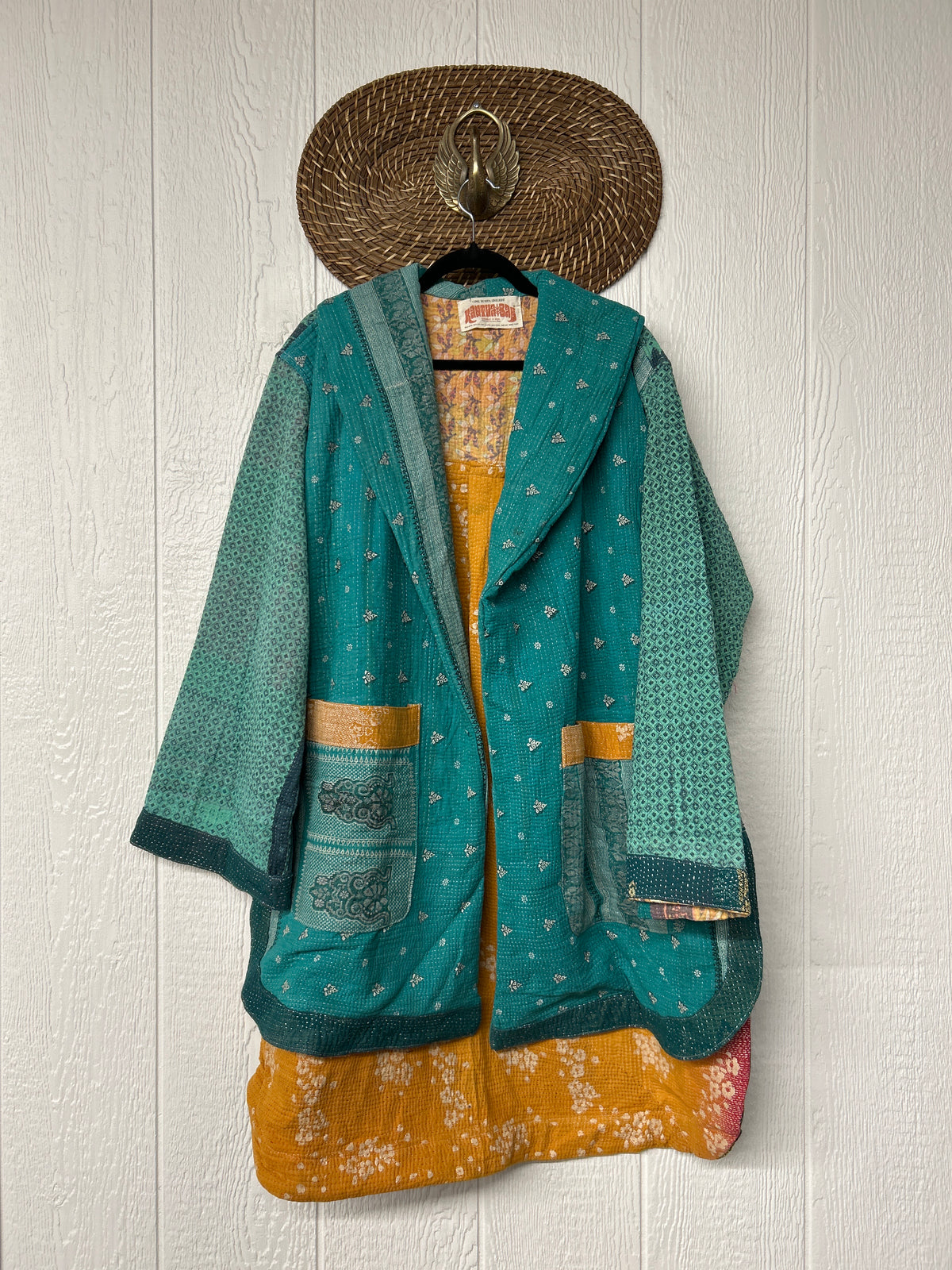 Fine Kantha Drifter Coat 1026 092