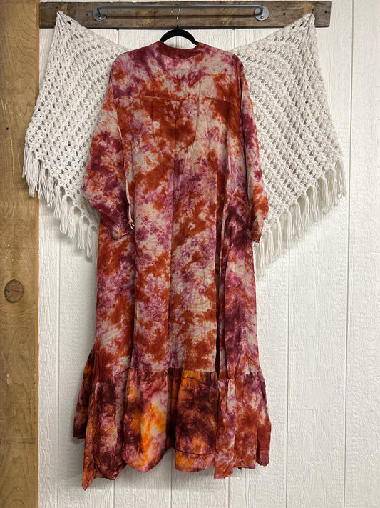 Crepe Sari Dahlia Duster Dress 0326 032