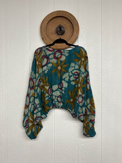 Crepe Sari Luna Crop Top 0126 097