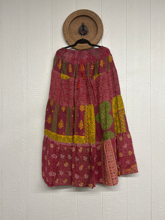 Pareo Kantha Lotus Maxi Skirt 0826 021