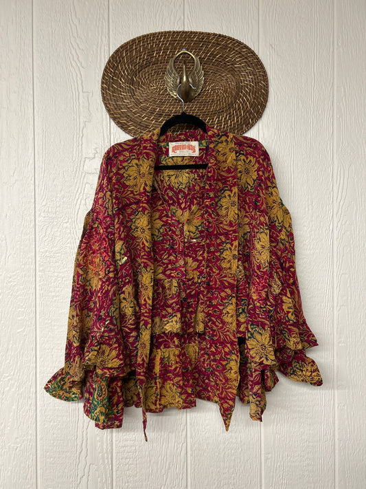 Crepe Sari Wild Rose Top 1225 174