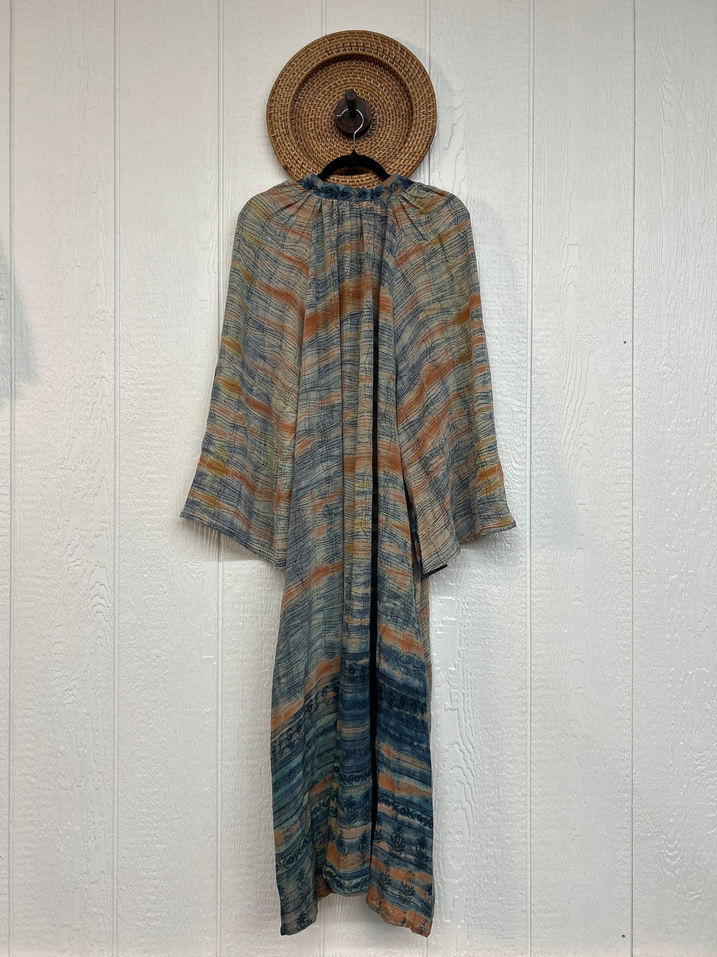 Crepe Sari Woodstock Duster Dress 0226 193