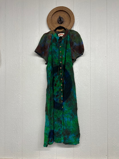 Crepe Sari Summer Woodstock Duster 0626 113