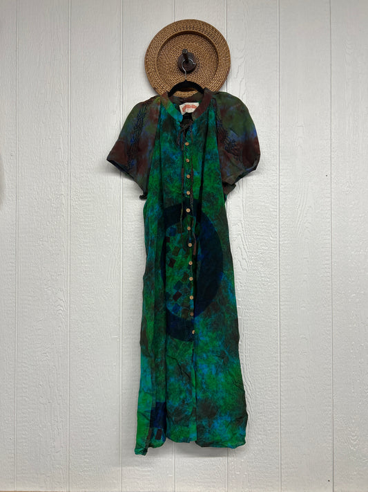 Crepe Sari Summer Woodstock Duster 0626 113