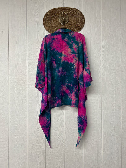 Crepe Sari Summer Nirvana Button Down 0626 080