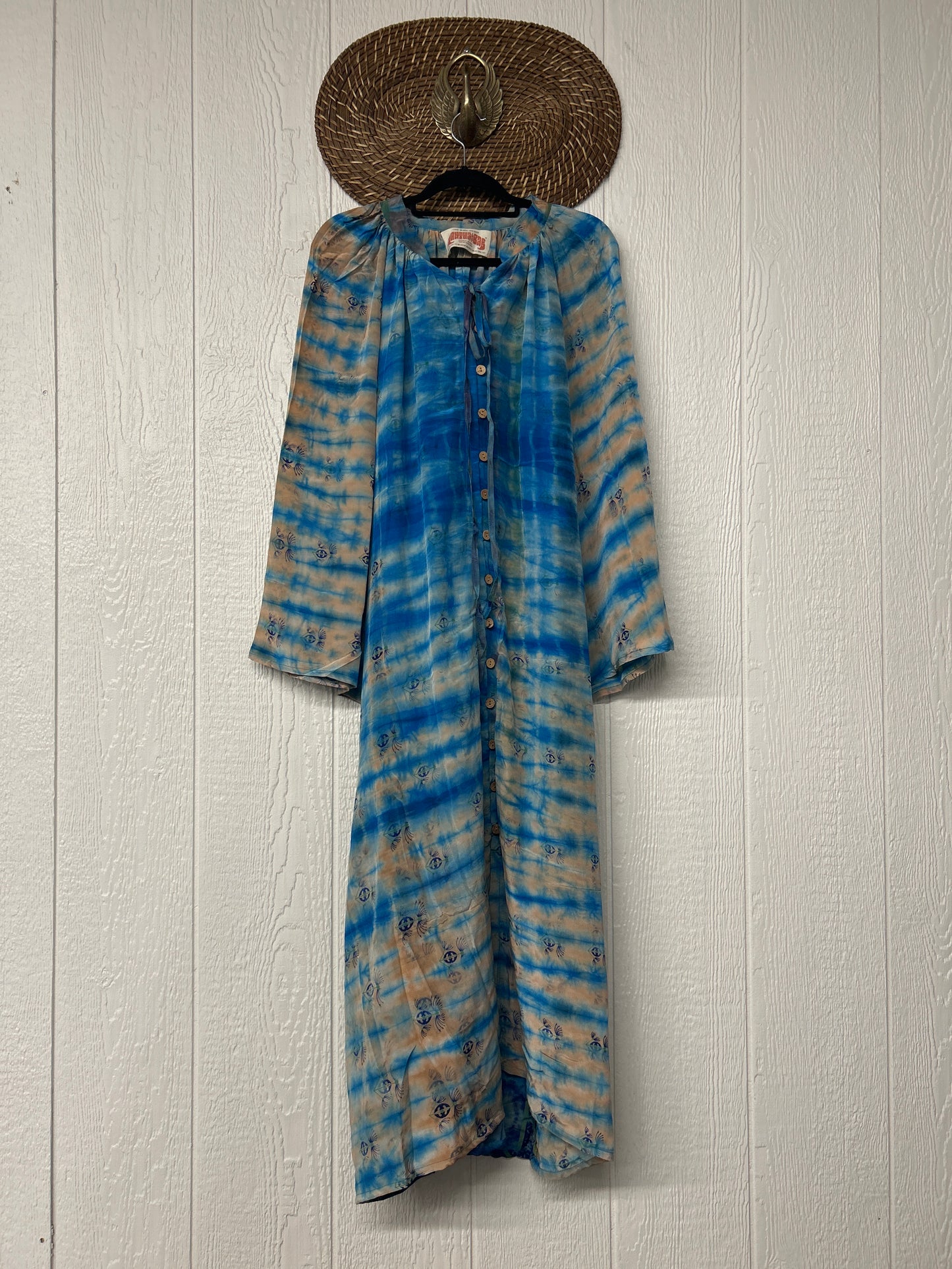 Crepe Sari Woodstock Duster Dress 0226 035