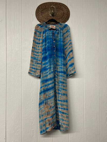 Crepe Sari Woodstock Duster Dress 0226 035