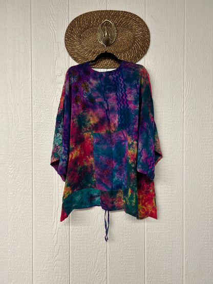 Crepe Sari Hi Lo Butterfly Top 0726 190