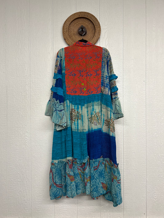 Crepe Sari Rhiannon Duster Dress 0226 275