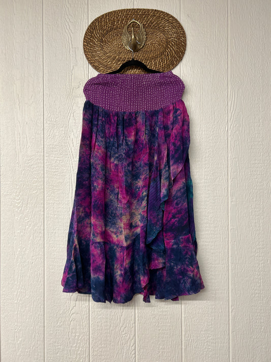 RETAIL Crepe Sari Inner Peace Wrap Skirt 0626 031