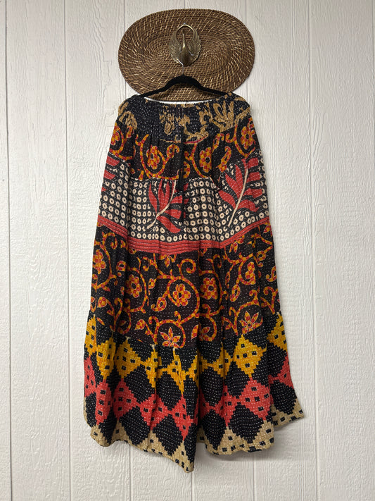 Pareo Kantha Lotus Maxi Skirt 0826 167
