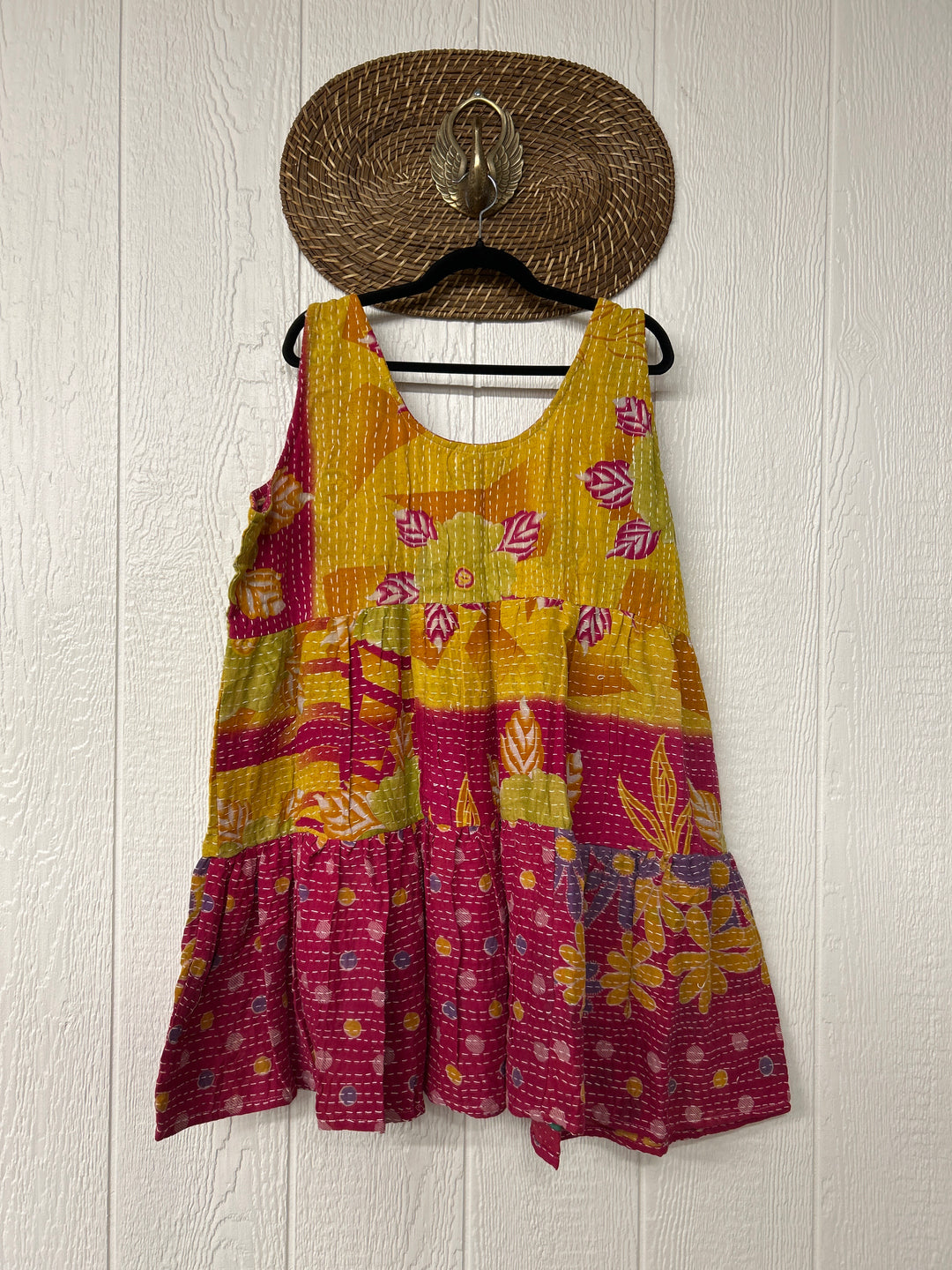 Kantha Meadow Mini Dress 0625 213