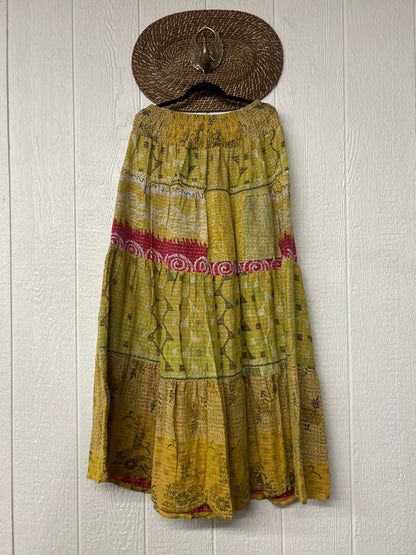 Pareo Kantha Lotus Maxi Skirt 0826 128