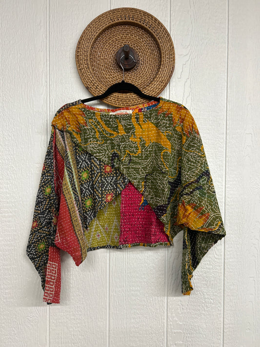 RETAIL Pareo Kantha In Bloom Cropped Pullover 0326 125