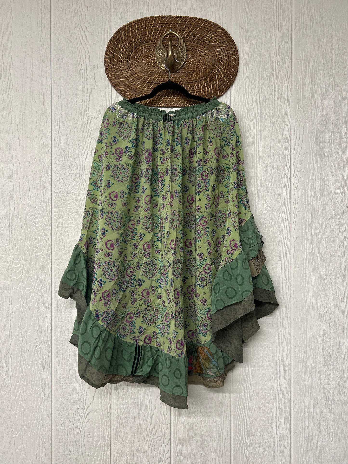 Crepe Wild Rose Skirt 1025 229