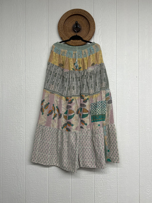 Pareo Kantha Lotus Maxi Skirt 0826 244