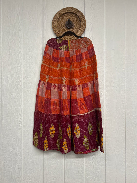 Pareo Kantha Lotus Maxi Skirt 0826 265