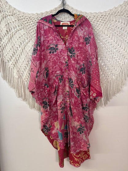 Pareo Kantha Poetic Hoodie Maxi L0626 001