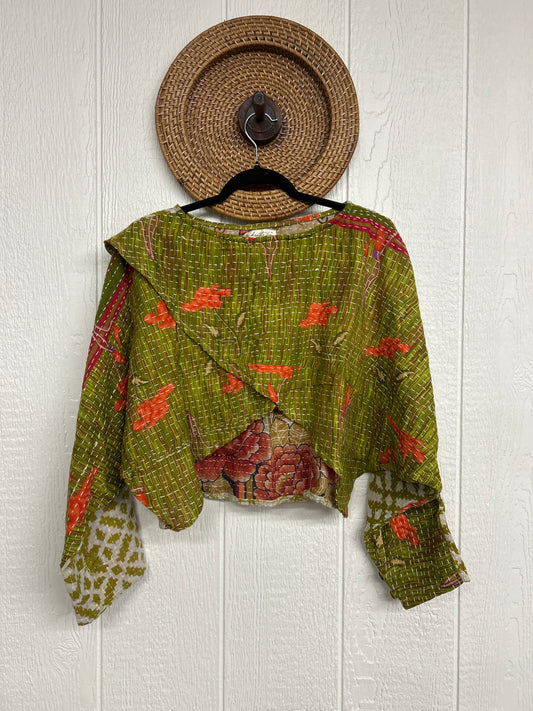 RETAIL Pareo Kantha In Bloom Cropped Pullover 0326 071