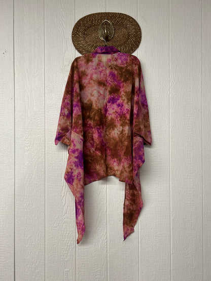 Crepe Sari Summer Nirvana Button Down 0626 158