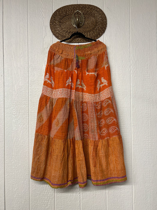 Pareo Kantha Lotus Maxi Skirt 0826 157