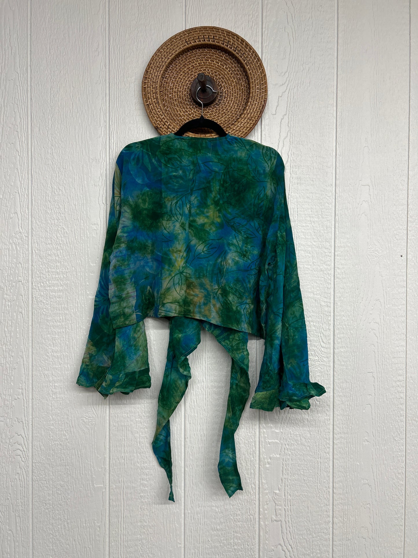 Crepe Sari Zeppelin Crop Shrug 0426 219