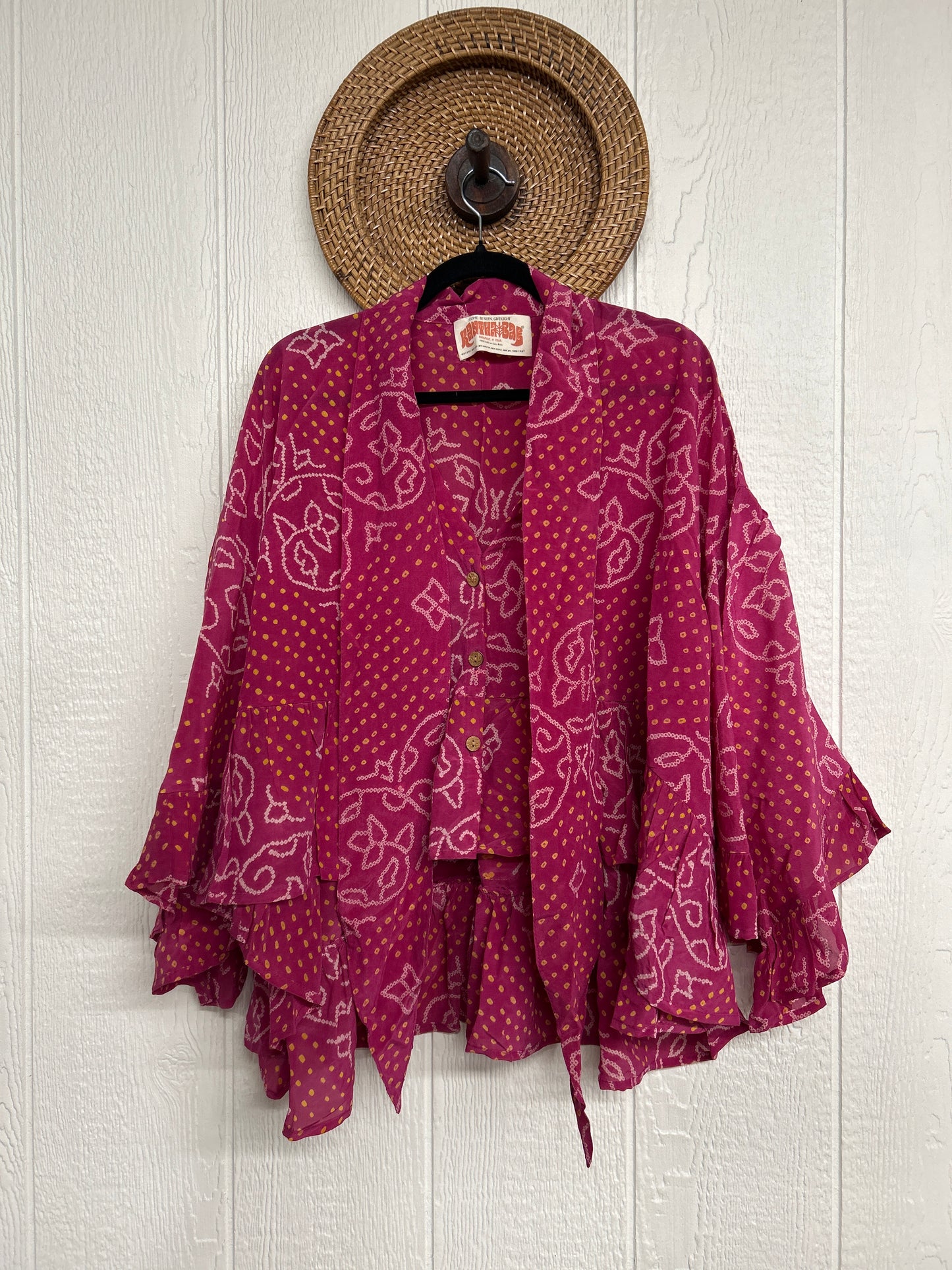 Crepe Sari Wild Rose Top 1225 117