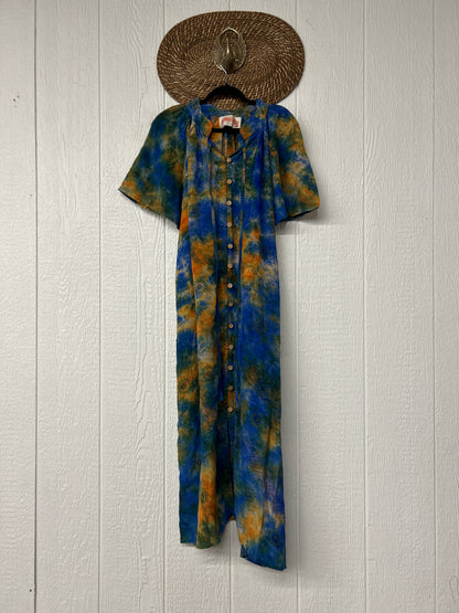 Crepe Sari Summer Woodstock Duster 0626 267